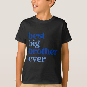 Big Brother Ever Gray With Blue Text Boys _1 T-Shirt