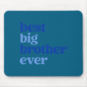 Big Brother Ever Gray With Blue Text Boys _2  Mouse Mat