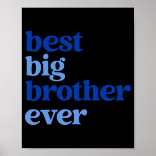 Big Brother Ever Gray With Blue Text Boys _2 Poster