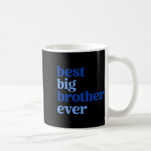 Big Brother Ever Gray With Blue Text Boys  Coffee Mug