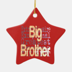 Big Brother Extraordinaire Ceramic Tree Decoration
