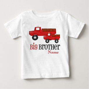 Big Brother Fire Truck Personalised Shirt