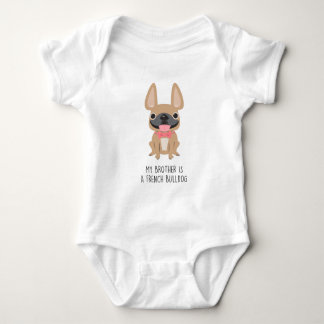 Big Brother Frenchie - Fawn by French Bulldog Love Baby Bodysuit