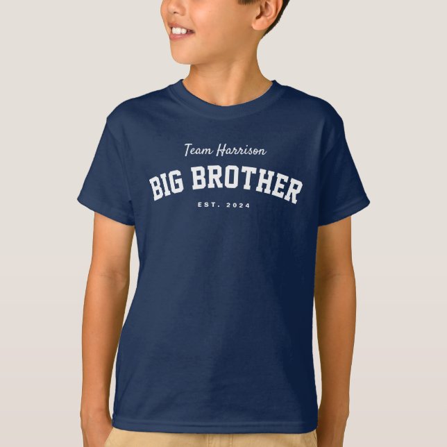 Big brother fun sporty personalised  T-Shirt (Front)