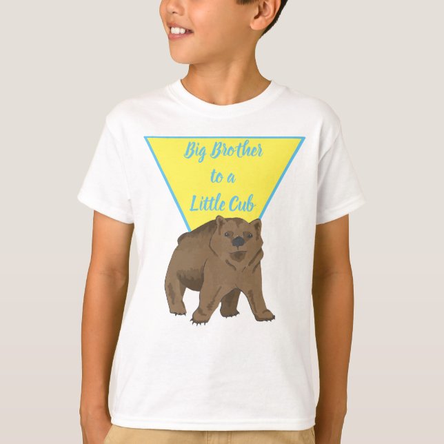 Big Brother Grizzly Bear Cub T-Shirt (Front)