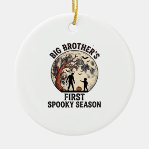 Big Brother Halloween First Spooky Season Vintage Ceramic Tree Decoration
