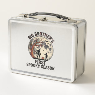 Big Brother Halloween First Spooky Season Vintage Metal Lunch Box