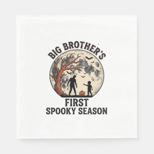 Big Brother Halloween First Spooky Season Vintage  Napkin