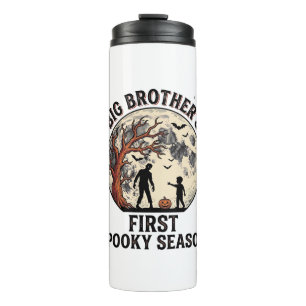Big Brother Halloween First Spooky Season Vintage Thermal Tumbler