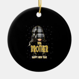 Big Brother Happy New Year Matching gift Ceramic Tree Decoration