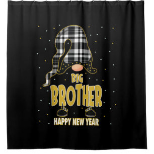 Big Brother Happy New Year  Matching gift Shower Curtain