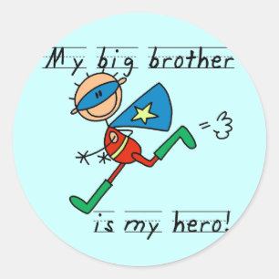 Big Brother Hero T-shirts and Gifts Classic Round Sticker