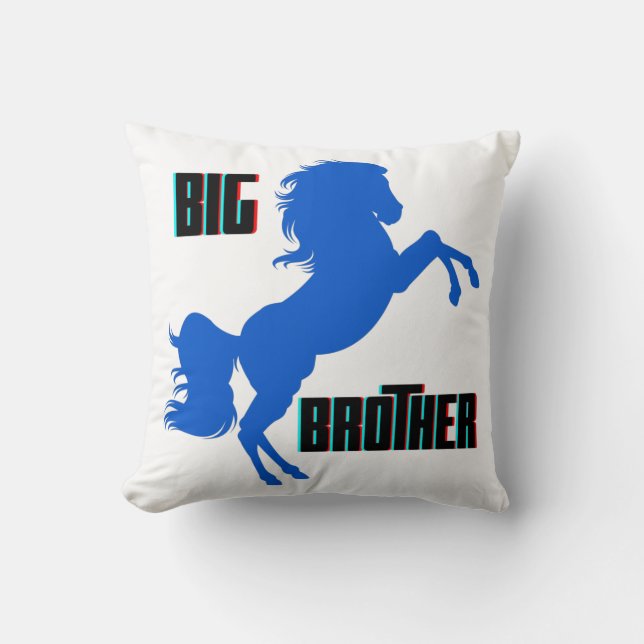 Big Brother Horse Rearing Cushion (Front)