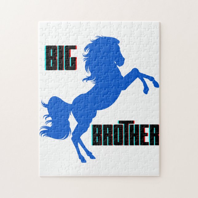 Big Brother Horse Rearing Jigsaw Puzzle (Vertical)