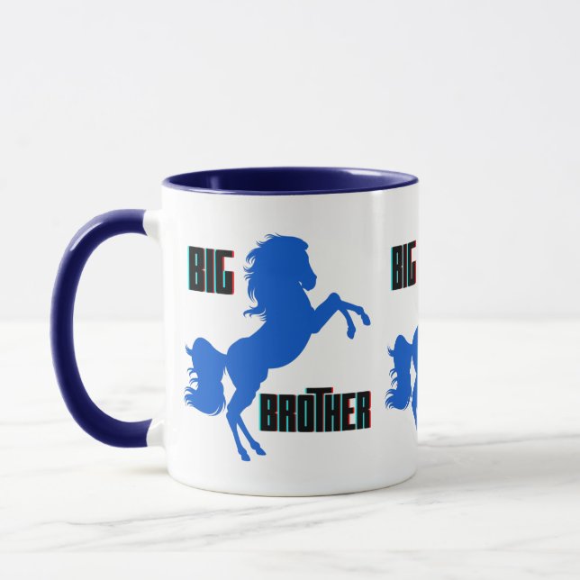 Big Brother Horse Rearing Mug (Left)
