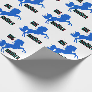 Big Brother Horse Rearing Wrapping Paper