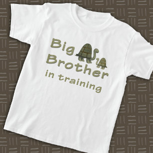 Big Brother In Training Cute Green Turtles T-Shirt