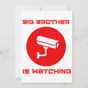 Big Brother is Watching  1984 ingsoc Invitation