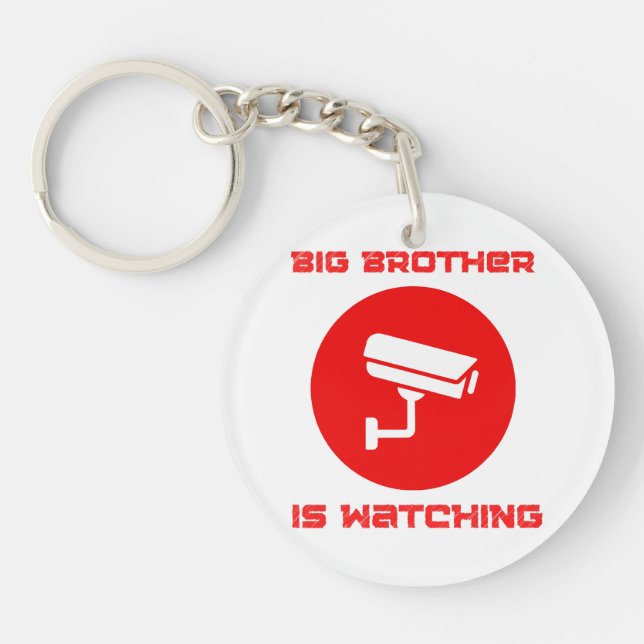 Big Brother is Watching  1984 ingsoc Key Ring (Front)