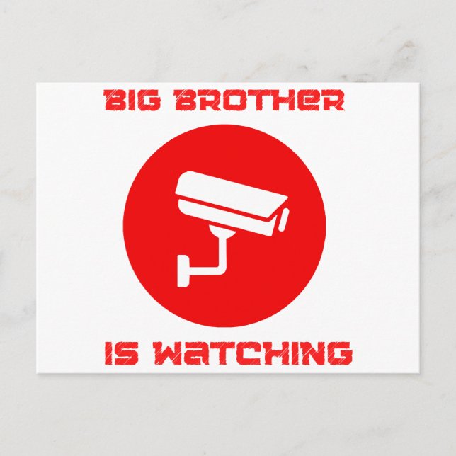 Big Brother is Watching  1984 ingsoc Postcard (Front)