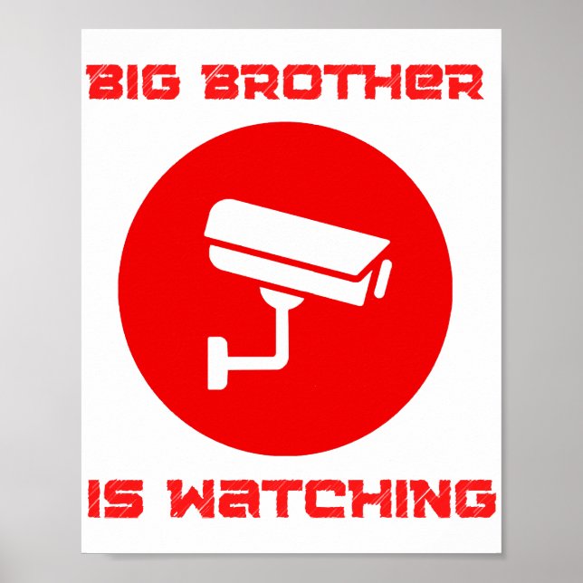 Big Brother is Watching  1984 ingsoc Poster (Front)