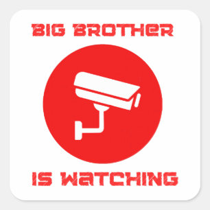 Big Brother is Watching  1984 ingsoc Square Sticker