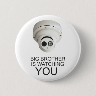 Big brother is watching you 6 cm round badge