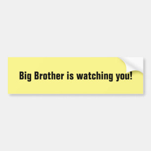 Big brother is watching you bumper sticker