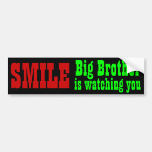 Big Brother is watching you bumpersticker Bumper Sticker