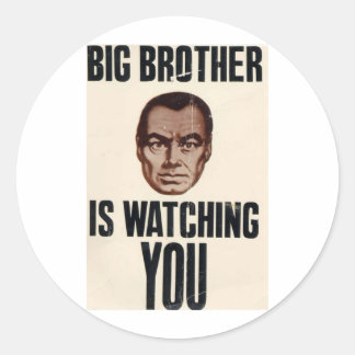 Big Brother Is Watching You Classic Round Sticker