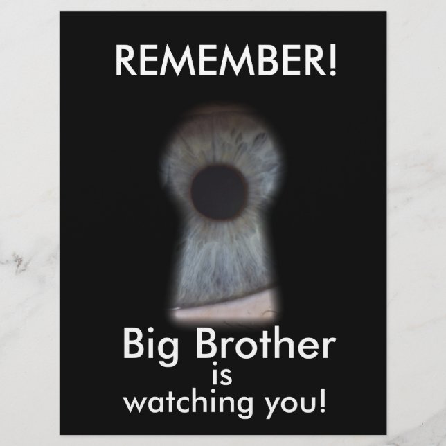 Big brother is watching you flyer (Front)