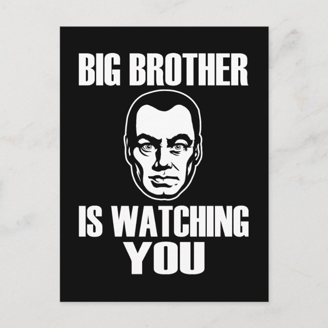 Big Brother is Watching You Postcard (Front)