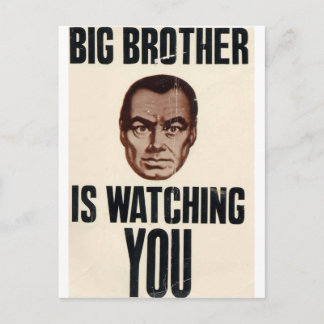 Big Brother Is Watching You Postcard