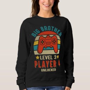 Big Brother Level 3 Player 4 Unlocked Gaming Big B Sweatshirt