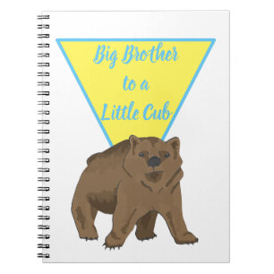 Big Brother Little Brother Bear Cub Notebook