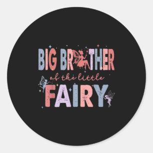 Big Brother Little Fairy First Classic Round Sticker