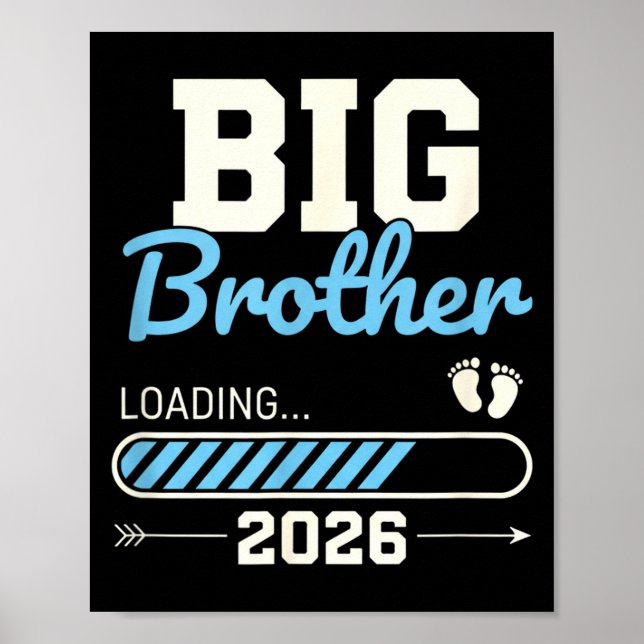 Big brother loading 2026 pregnancy announcement poster (Front)