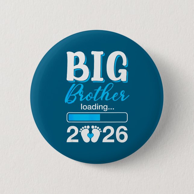 Big Brother Loading 2026 Promoted To Big Brother 2 6 Cm Round Badge (Front)