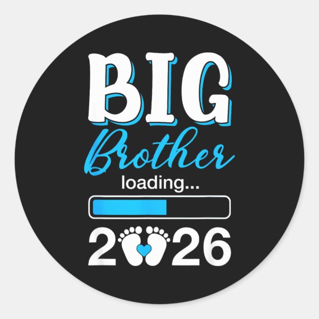 Big Brother Loading 2026 Promoted To Big Brother 2 Classic Round Sticker (Front)