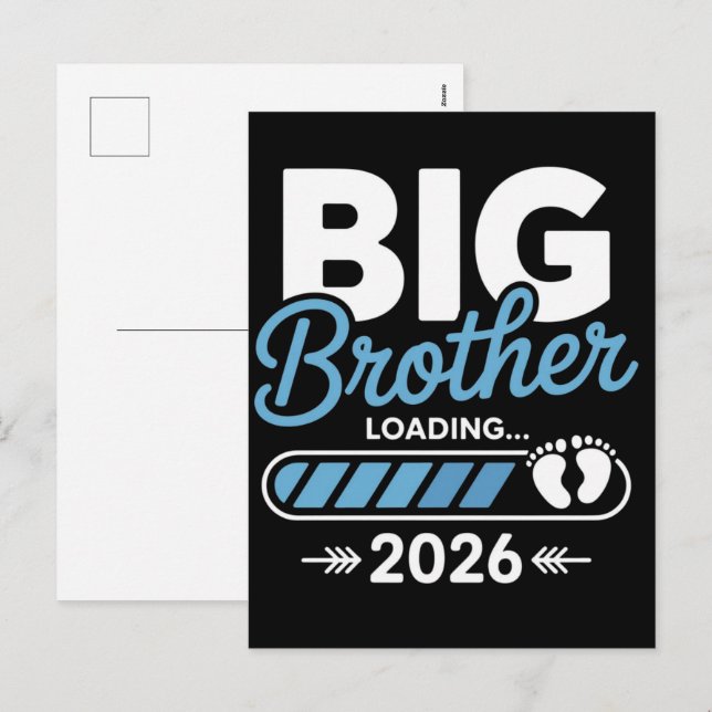 Big Brother Loading: New Baby Announcement  (Front/Back)