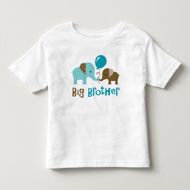 Big Brother - Mod Elephant Toddler T-Shirt (Front)