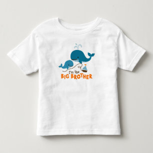 Big Brother - Mod Whale Toddler T-Shirt