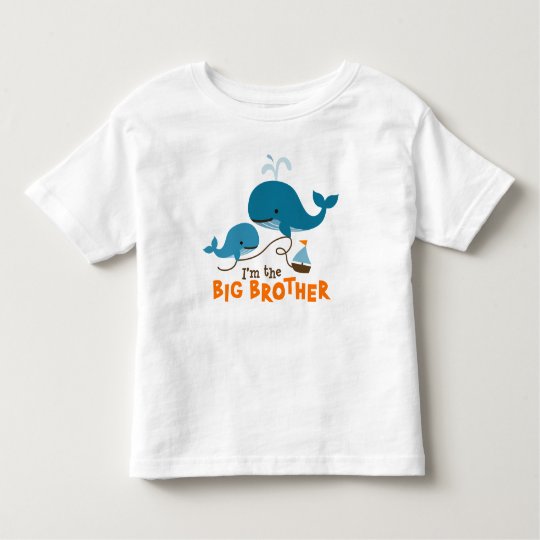 Big Brother - Mod Whale Toddler T-Shirt