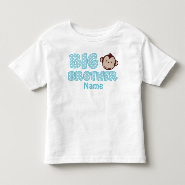 Big Brother Monkey Personalised Shirt (Front)