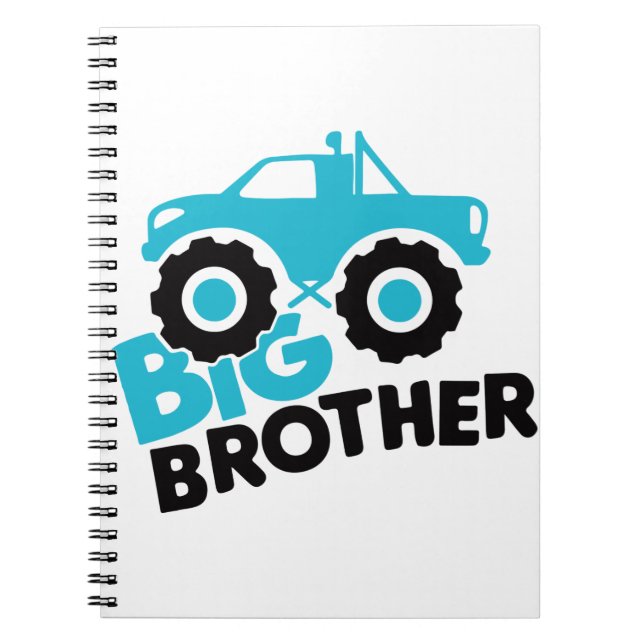 Big Brother Monster Truck Notebook (Front)