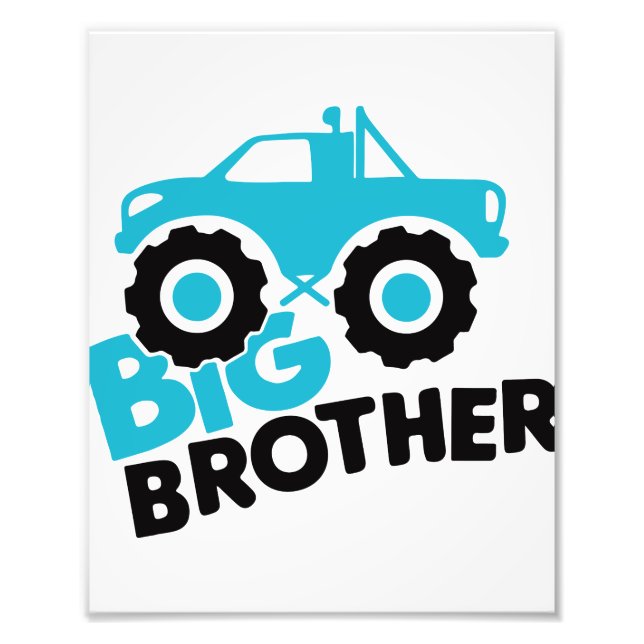 Big Brother Monster Truck Photo Print (Front)