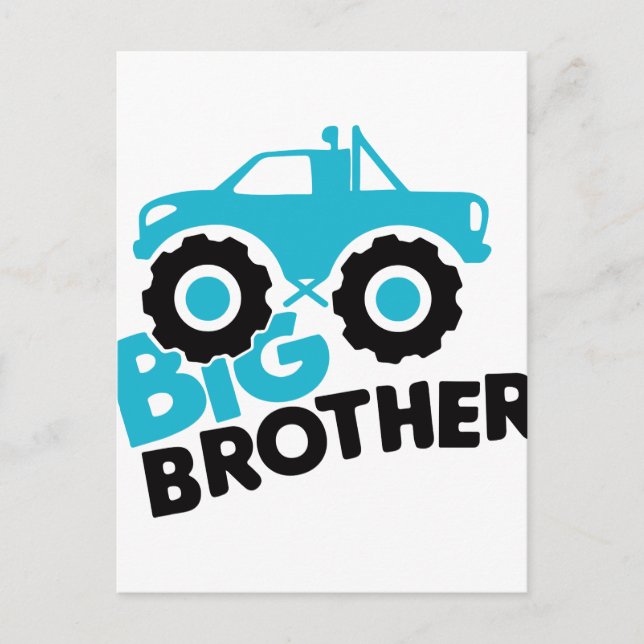 Big Brother Monster Truck Postcard (Front)