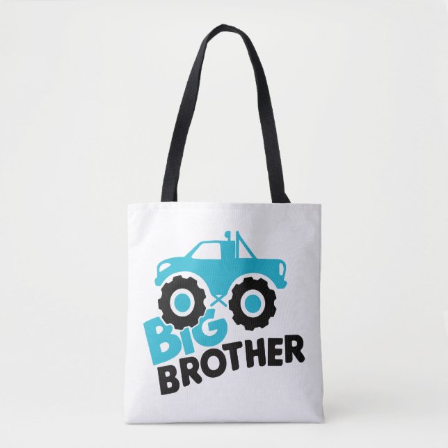 Big Brother Monster Truck Tote Bag (Front)