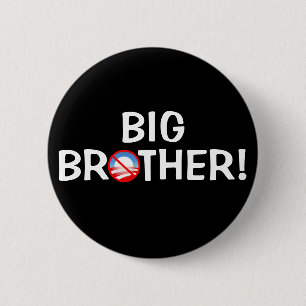 Big Brother! - Obama 6 Cm Round Badge