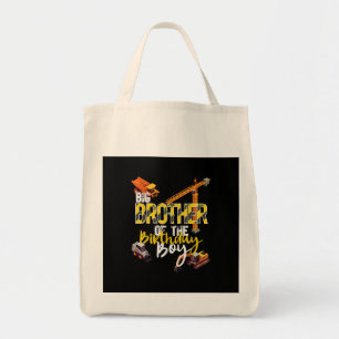 Big Brother Of Birthday Boy Constructor Tote Bag